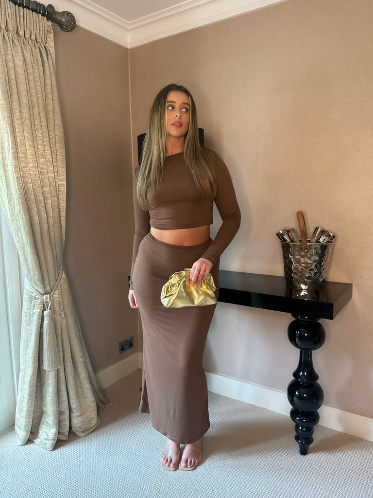 BROWN MAXI CO ORD